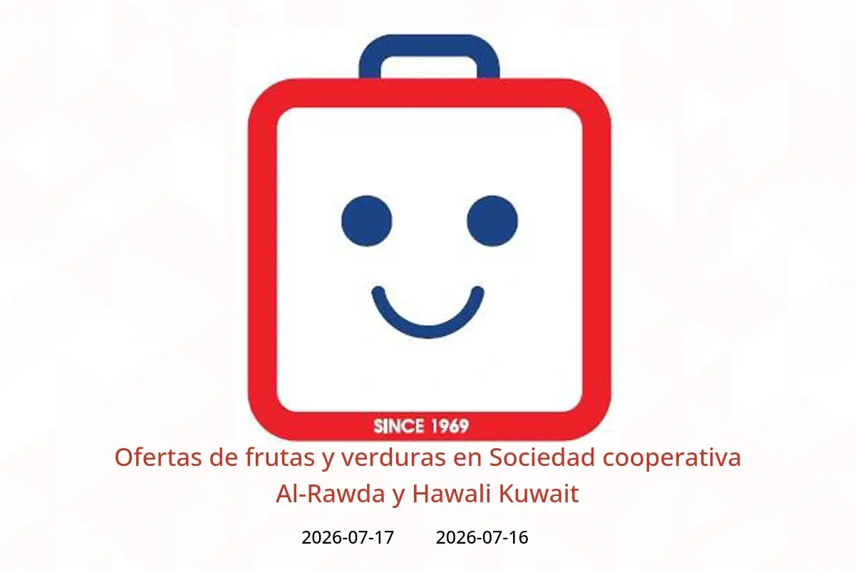 Ofertas de Sociedad cooperativa Al-Rawda y Hawali Kuwait de 16 a 17 julio 2026 Ofertas de frutas y verduras - Sociedad cooperativa Al-Rawda y Hawali - Kuwait - 16 julio 2026 – 17 julio 2026 - Página 1