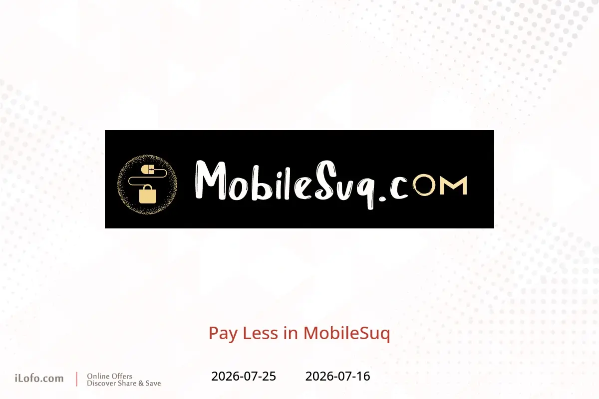 MobileSuq offers from 16 to 25 July 2026 Pay Less - MobileSuq - Oman - 16 July 2026 – 25 July 2026 - Page 1
