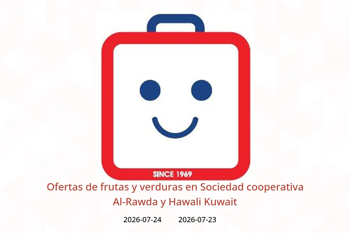 Ofertas de Sociedad cooperativa Al-Rawda y Hawali Kuwait de 23 a 24 julio 2026 Ofertas de frutas y verduras - Sociedad cooperativa Al-Rawda y Hawali - Kuwait - 23 julio 2026 – 24 julio 2026 - Página 1
