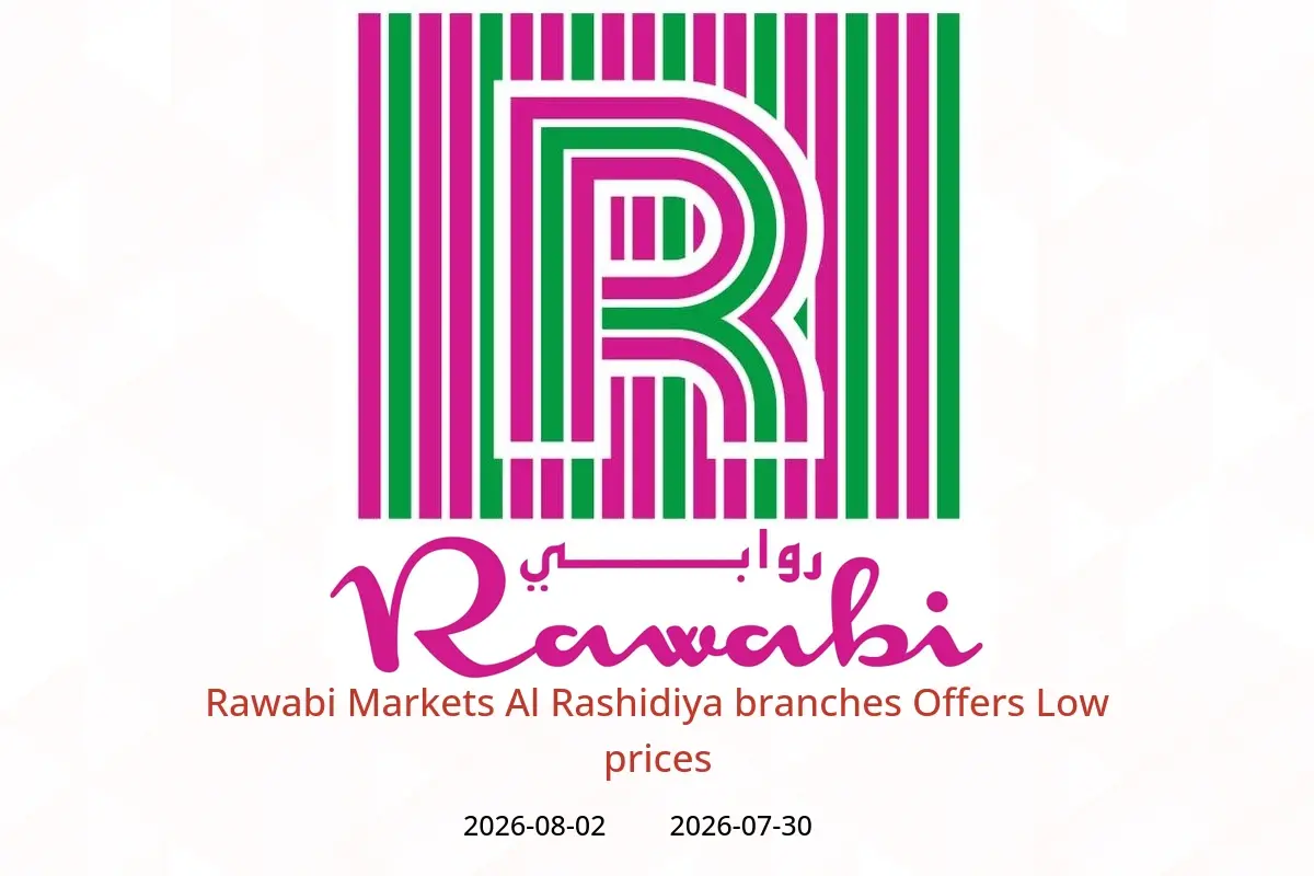 Rawabi Markets offers in Al Rashidiya from 30 July to 2 August 2026 Low prices - Rawabi Markets - UAE - 30 July 2026 – 2 August 2026 - Page 1