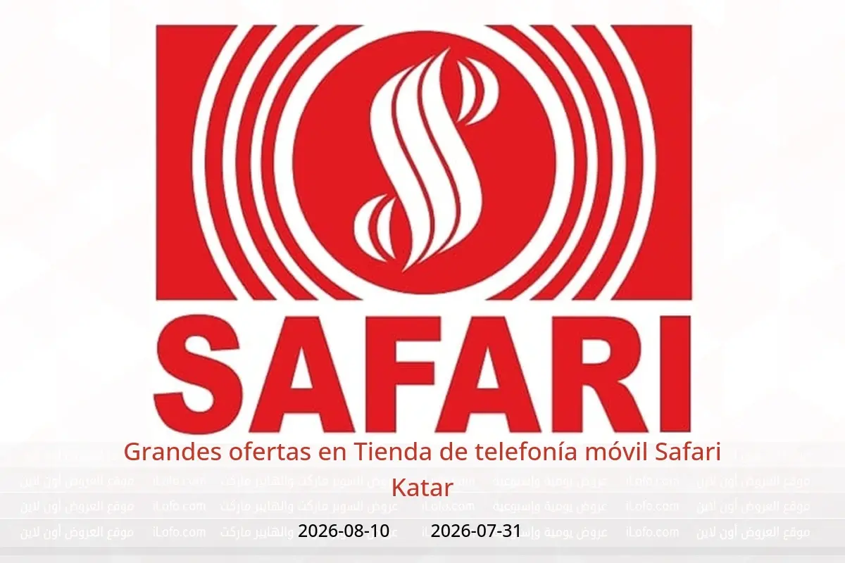 Ofertas de Tienda de telefonía móvil Safari Katar de 31 julio a 10 agosto 2026 Grandes ofertas - Tienda de telefonía móvil Safari - Katar - 31 julio 2026 – 10 agosto 2026 - Página 1