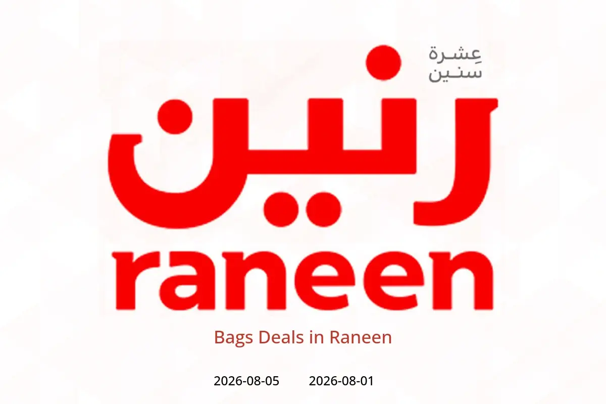 Raneen offers from 1 to 5 August 2026 Bags Deals - Raneen - Egypt - 1 August 2026 – 5 August 2026 - Page 1