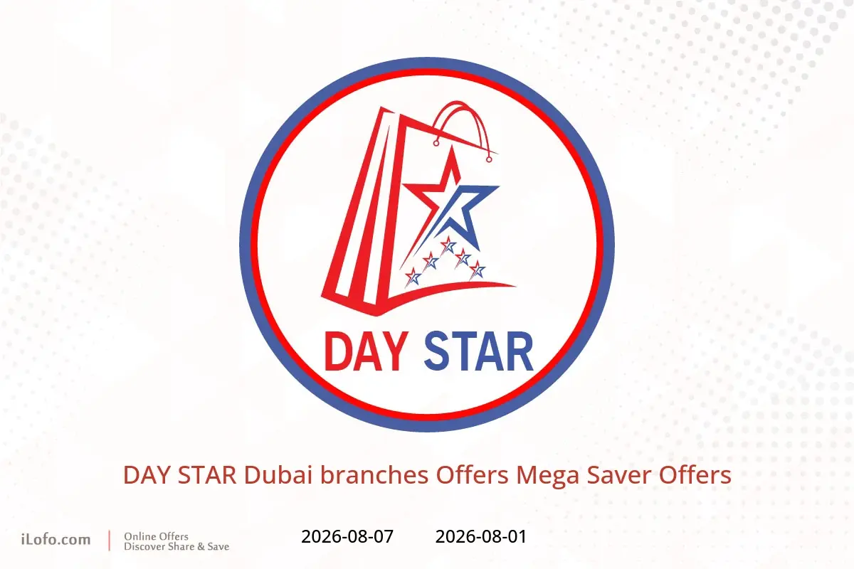 DAY STAR offers in Dubai from 1 to 7 August 2026 Mega Saver Offers - DAY STAR - UAE - 1 August 2026 – 7 August 2026 - Page 1