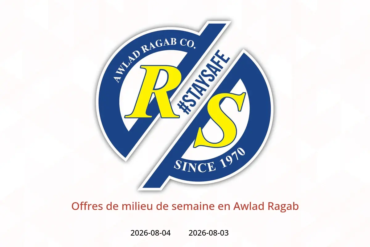 Offres Awlad Ragab de 3 à 4 août 2026 Offres de milieu de semaine - Awlad Ragab - Egypte - 3 aout 2026 – 4 aout 2026 - Page 1