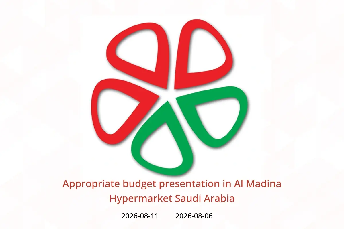 Al Madina Hypermarket Saudi Arabia offers from 21 to 26 Safar 1448 AH (6 – 11 August 2026) Appropriate budget presentation - Al Madina Hypermarket - Saudi Arabia - 6 August 2026 – 11 August 2026 - Page 1