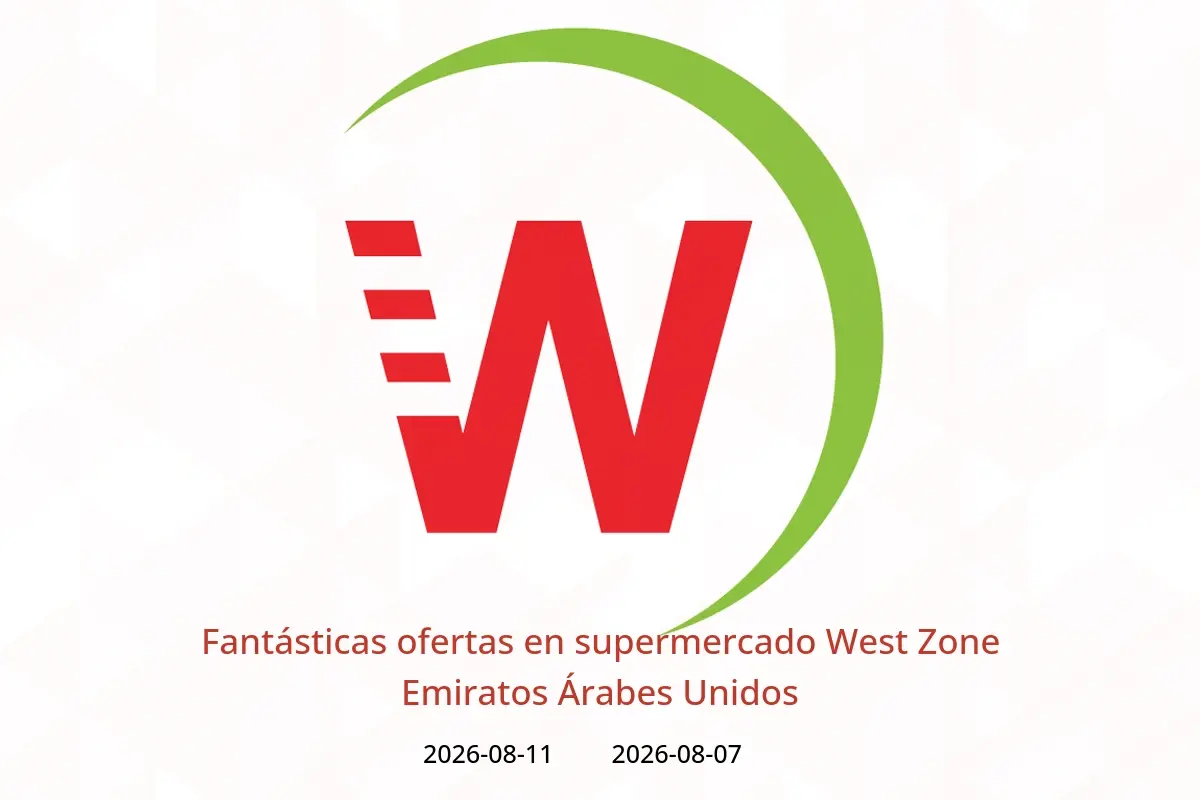 Ofertas de supermercado West Zone Emiratos Árabes Unidos de 7 a 11 agosto 2026 Fantásticas ofertas - supermercado West Zone - Emiratos Árabes Unidos - 7 agosto 2026 – 11 agosto 2026 - Página 1