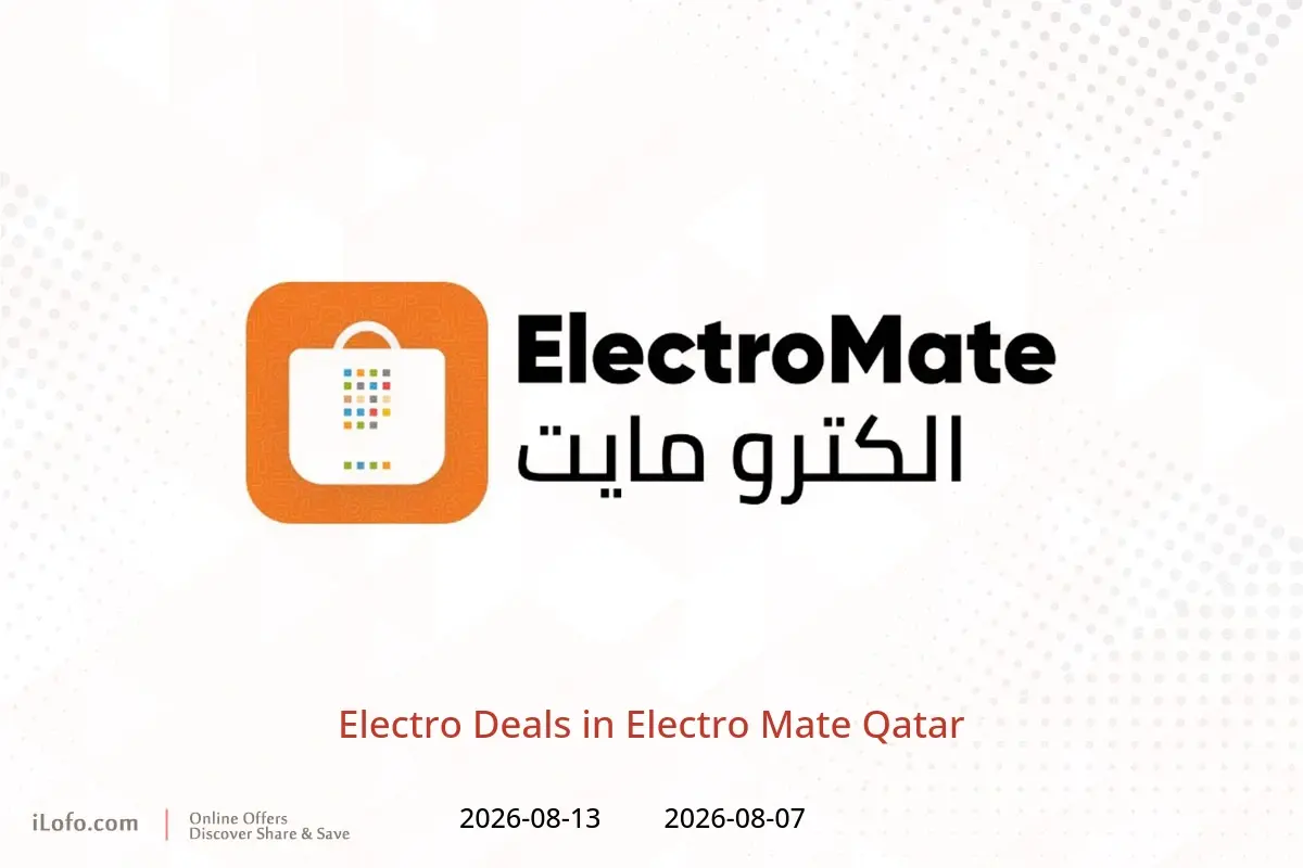 Electro Mate Qatar offers from 7 to 13 August 2026 Electro Deals - Electro Mate - Qatar - 7 August 2026 – 13 August 2026 - Page 1