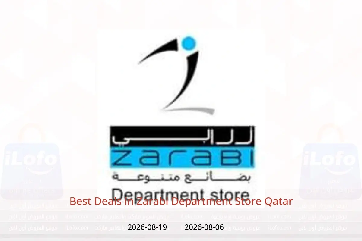 Zarabi Department Store Qatar offers from 6 to 19 August 2026 Best Deals - Zarabi Department Store - Qatar - 6 August 2026 – 19 August 2026 - Page 1