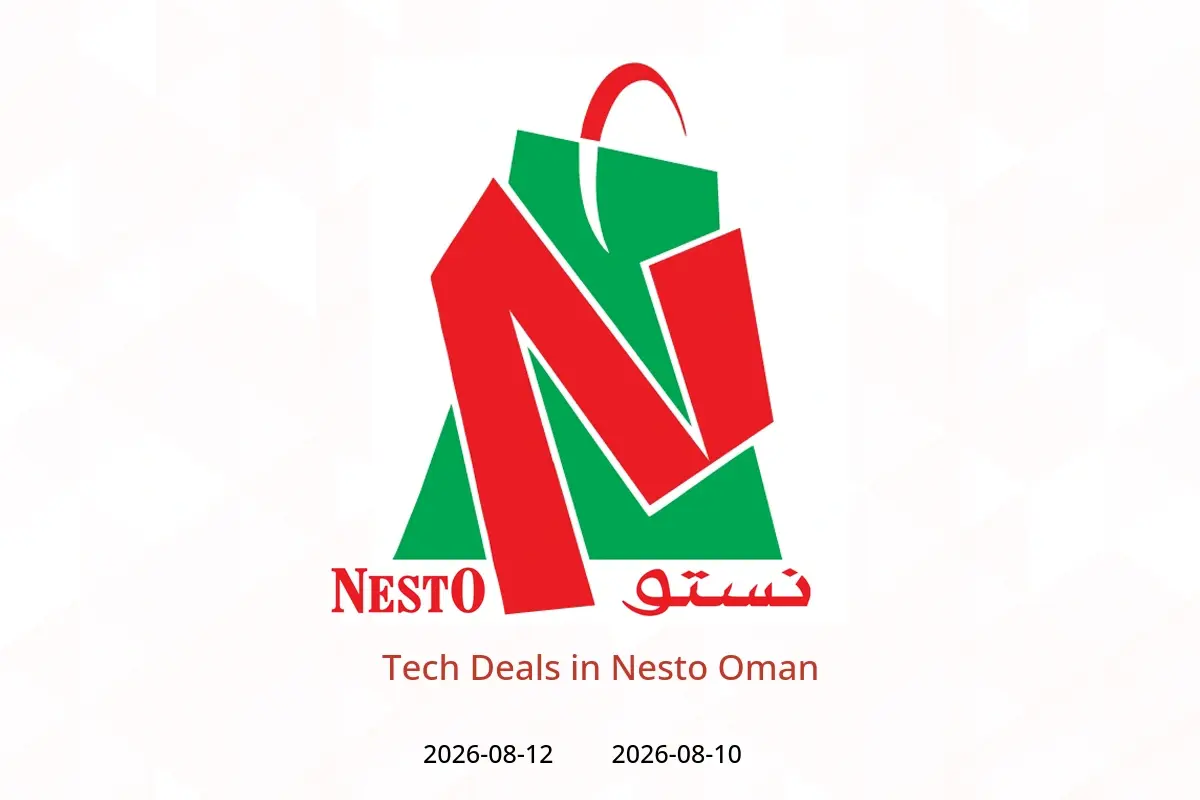 Nesto Oman offers from 10 to 12 August 2026 Tech Deals - Nesto - Oman - 10 August 2026 – 12 August 2026 - Page 1