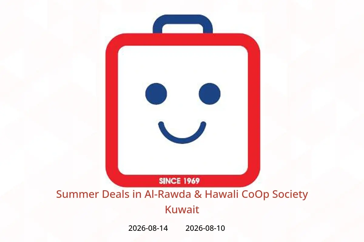 Al-Rawda & Hawali CoOp Society Kuwait offers from 10 to 14 August 2026 Summer Deals - Al-Rawda & Hawali CoOp Society - Kuwait - 10 August 2026 – 14 August 2026 - Page 1