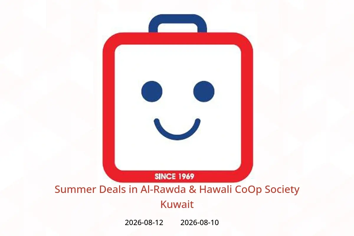 Al-Rawda & Hawali CoOp Society Kuwait offers from 10 to 12 August 2026 Summer Deals - Al-Rawda & Hawali CoOp Society - Kuwait - 10 August 2026 – 12 August 2026 - Page 1