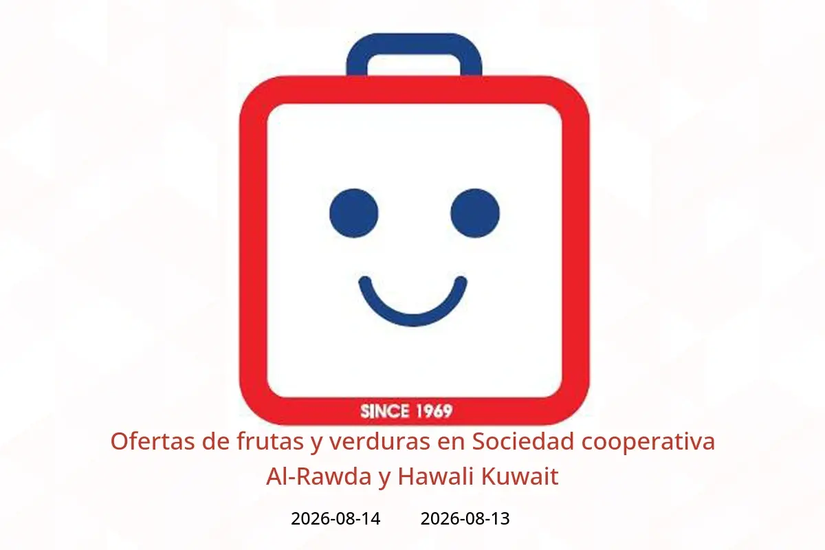 Ofertas de Sociedad cooperativa Al-Rawda y Hawali Kuwait de 13 a 14 agosto 2026 Ofertas de frutas y verduras - Sociedad cooperativa Al-Rawda y Hawali - Kuwait - 13 agosto 2026 – 14 agosto 2026 - Página 1