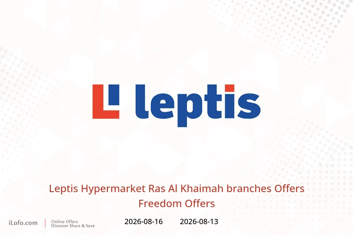 Leptis Hypermarket offers in Ras Al Khaimah from 13 to 16 August 2026 Freedom Offers - Leptis Hypermarket - UAE - 13 August 2026 – 16 August 2026 - Page 1