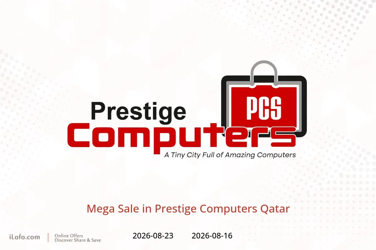 Prestige Computers Qatar offers from 16 to 23 August 2026 Mega Sale - Prestige Computers - Qatar - 16 August 2026 – 23 August 2026 - Page 1