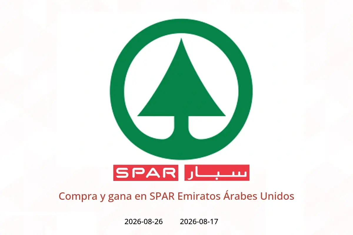 Ofertas de SPAR Emiratos Árabes Unidos de 17 a 26 agosto 2026 Compra y gana - SPAR - Emiratos Árabes Unidos - 17 agosto 2026 – 26 agosto 2026 - Página 1