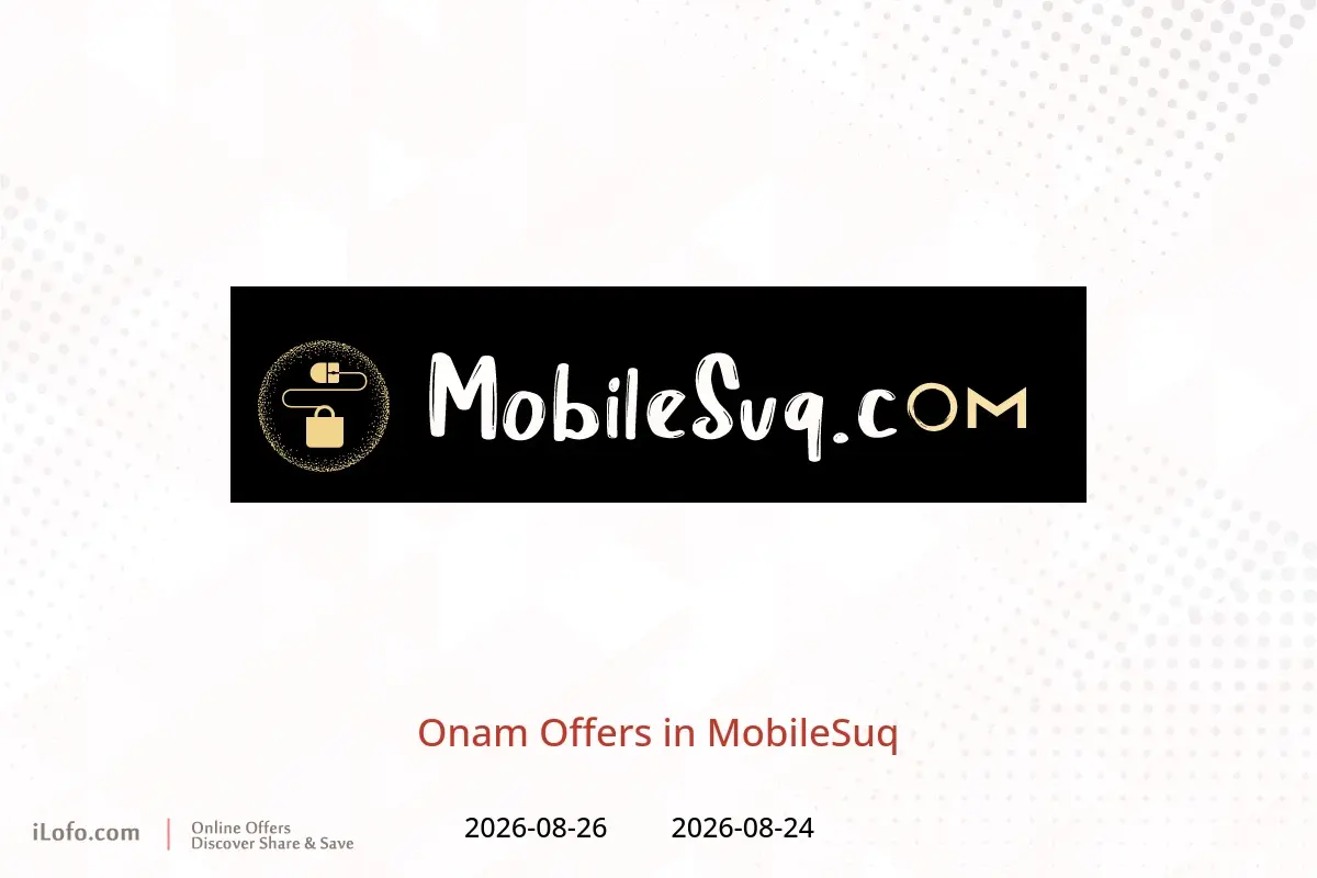MobileSuq offers from 24 to 26 August 2026 Onam Offers - MobileSuq - Oman - 24 August 2026 – 26 August 2026 - Page 1