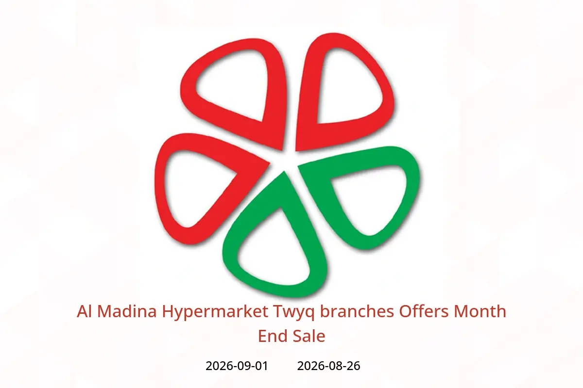 Al Madina Hypermarket offers in Twyq from 12 to 18 Rabiʻ I 1448 AH (26 August – 1 September 2026) Month End Sale - Al Madina Hypermarket - Saudi Arabia - 26 August 2026 – 1 September 2026 - Page 1