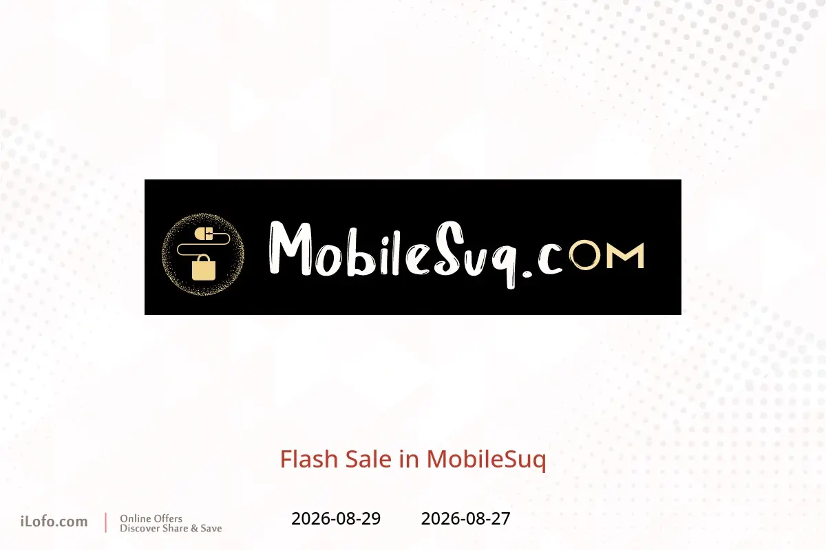 MobileSuq offers from 27 to 29 August 2026 Flash Sale - MobileSuq - Oman - 27 August 2026 – 29 August 2026 - Page 1