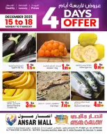 Ansar Mall & Gallery UAE Offers from 15 to 18 December 2025 4Days Deal