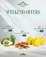 Ofertas de Royal House Egipto de 15 a 17 enero 2026 Ofertas de fin de semana