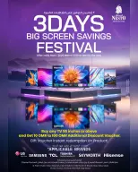 عروض نستو عمان من ٢٩ حتى ٣١ مارس ٢٠٢٦ 3 أيام من التوفير على الشاشات