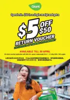 Offres Giant Singapour de 1 à 30 avril 2026 Tampines Hypermarché Exclusif - Giant - Singapour - 1 avril 2026 – 30 avril 2026 - Page 1