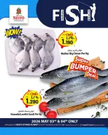 Offres Nesto Hypermarchés Koweït de 3 à 4 mai 2026 Offres de poisson - Page 1