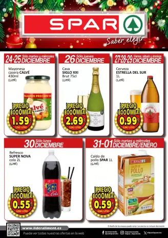 SPAR Spain Offers from 24 December to 1 January 2025 Price Blaster