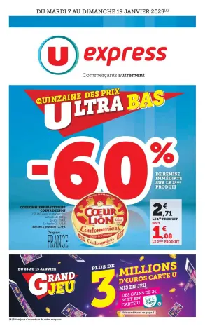 Offres U Express France de 7 à 19 janvier 2025 Temps fort bébé