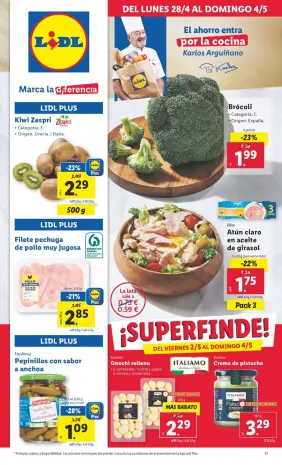 Ofertas de Lidl España de 28 abril a 4 mayo 2025 ofertas semanales