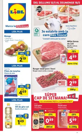Ofertas de Lidl España de 12 a 18 mayo 2025 ofertas semanales