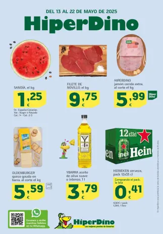 Ofertas de HiperDino España de 13 a 22 mayo 2025 Nuevas ofertas