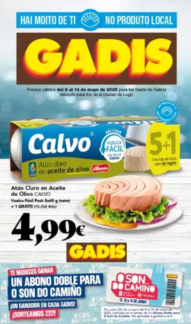 GADIS supermarket Spain Offers from 8 to 14 May 2025 New prices