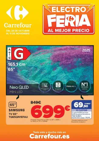 Ofertas de Carrefour España de 28 octubre a 11 noviembre 2025 SURTIDO ELECTRO Ofertas