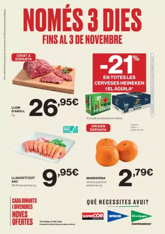 Ofertas de Hipercor España de 31 octubre a 3 noviembre 2025 Oferta solo por 3 días
