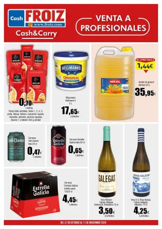 Froiz Spain Offers from 23 October to 11 November 2025 Sales brochure for professionals