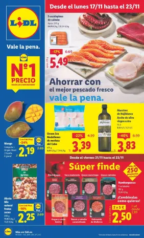 Ofertas de Lidl España de 17 a 23 noviembre 2025 ofertas semanales