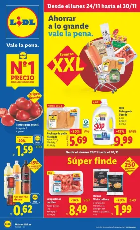 Ofertas de Lidl España de 24 a 30 noviembre 2025 ofertas semanales