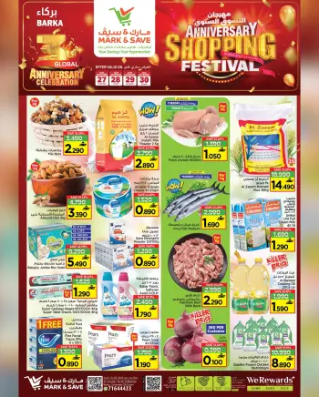 Mark & Save  Barka  Offers from 27 to 30 November Shopping Festival offers