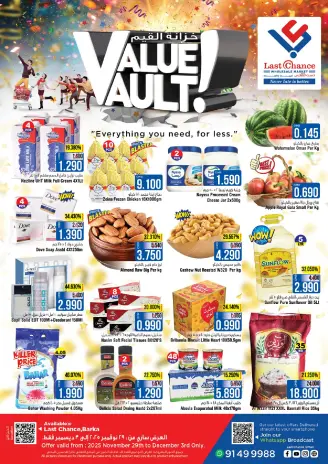 Last Chance Oman Offers from 29 November to 3 December 2025 Value Vault Offer