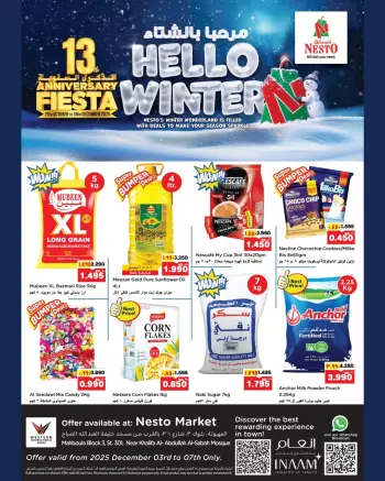 Ofertas de Nesto Hipermercados Mahboula  de 3 a 7 diciembre Hola oferta de invierno