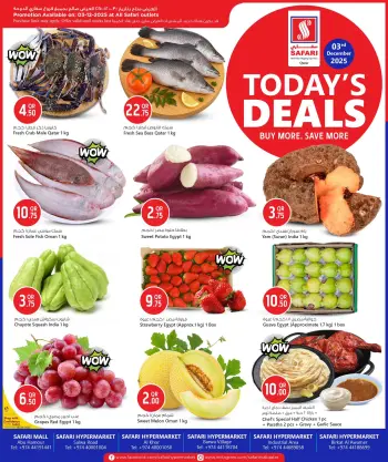 Safari hypermarket Qatar Offers Wednesday 3 December Deal of the Day