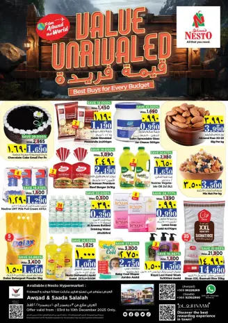 Ofertas de Nesto  Salalah  de 3 a 10 diciembre Ofertas de valor únicas