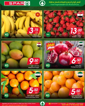 Offres SPAR Qatar de 3 à 6 décembre 2025 Offres fraîches