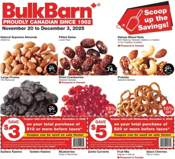 Offres Bulk Barn Canada de 20 novembre à 3 décembre 2025 Offre hebdomadaire