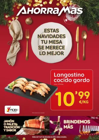 Ofertas de Ahorramas España de 11 a 17 diciembre 2025 Folleto de ofertas Navidad
