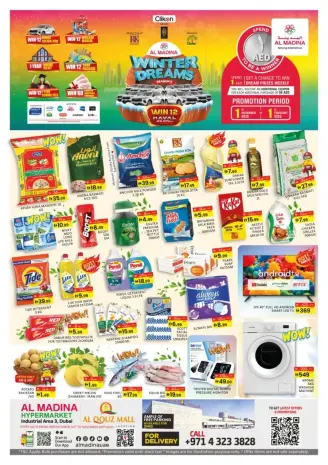 Al Madina Hypermarket UAE Offers from 1 November to 1 February 2026 Winter Dream Deals