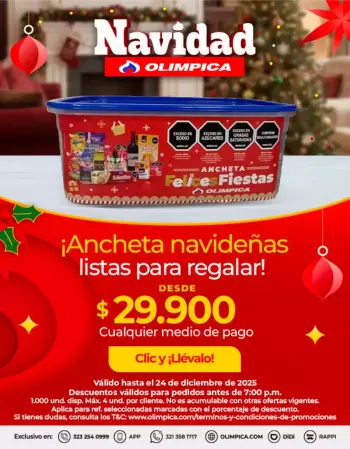 عروض أوليمبيكا كولومبيا من 5 حتى 24 ديسمبر 2025 صفقات حصرية