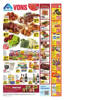 Vons Supermarket USA Offers from 10 to 16 December 2025 Weekly Ads & Promo Codes