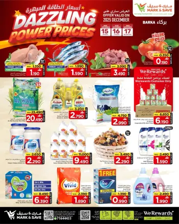 Mark & Save  Barka  Offers from 15 to 17 December dazzling energy prices